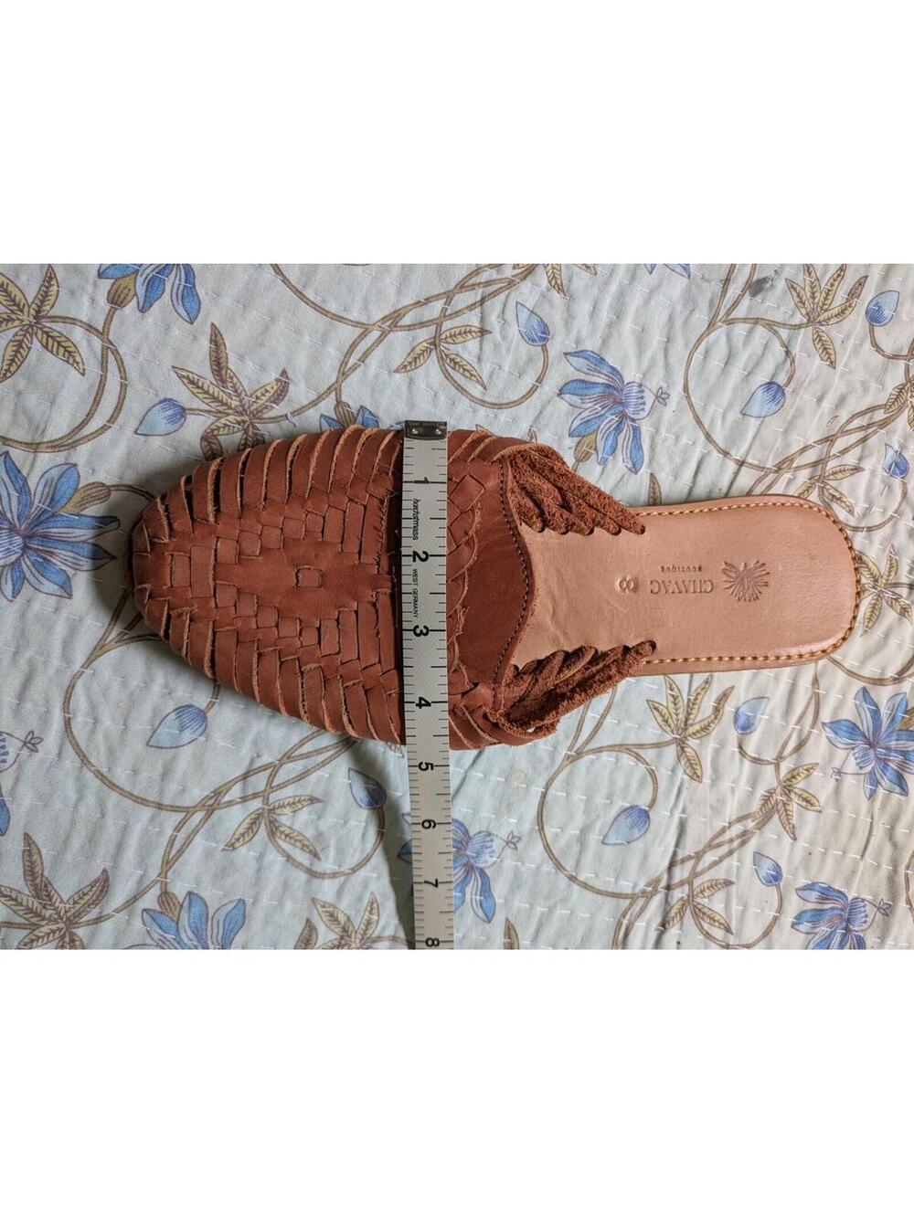 Huarache Leather Authentic Woven Sandals, Boho Coastal Cowgirl Style, Size 8 - Picture 8 of 10